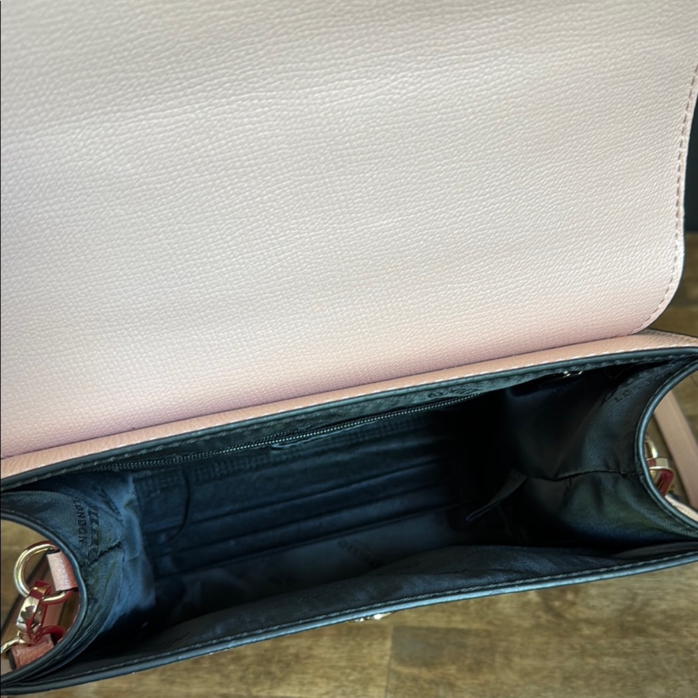 Dune London Pink and Cream Women's Purse with Crossbody Strap - Picture 7 of 9